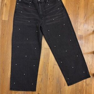 Black Studded Women’s Jeans- embellished